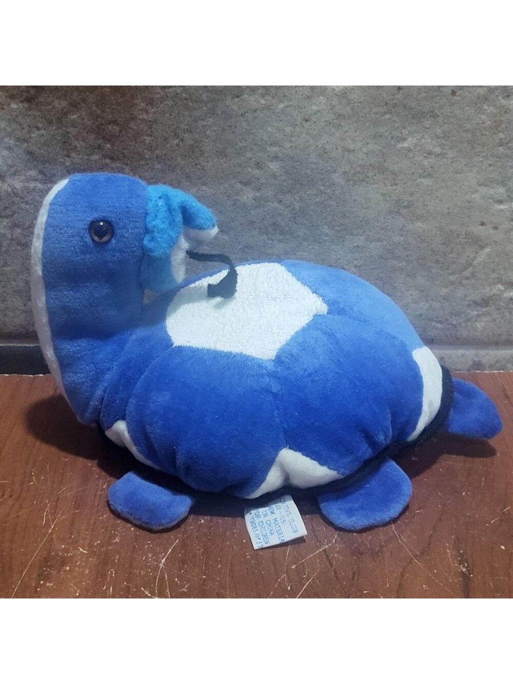 Toys Club Blue and White Turtle Plush Stuffed Animal